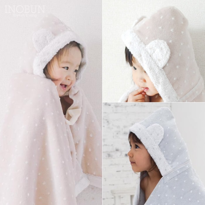 kontex コンテックス ジュエル フード付きバスタオル＆シロクマ BOX