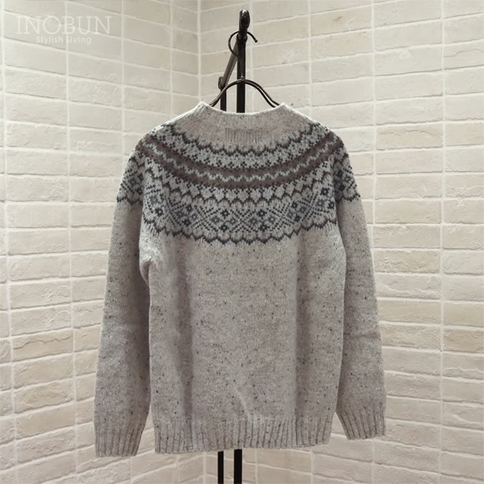 Harley of Scotland フェアアイルセーター グレー系 ハーレーオブ