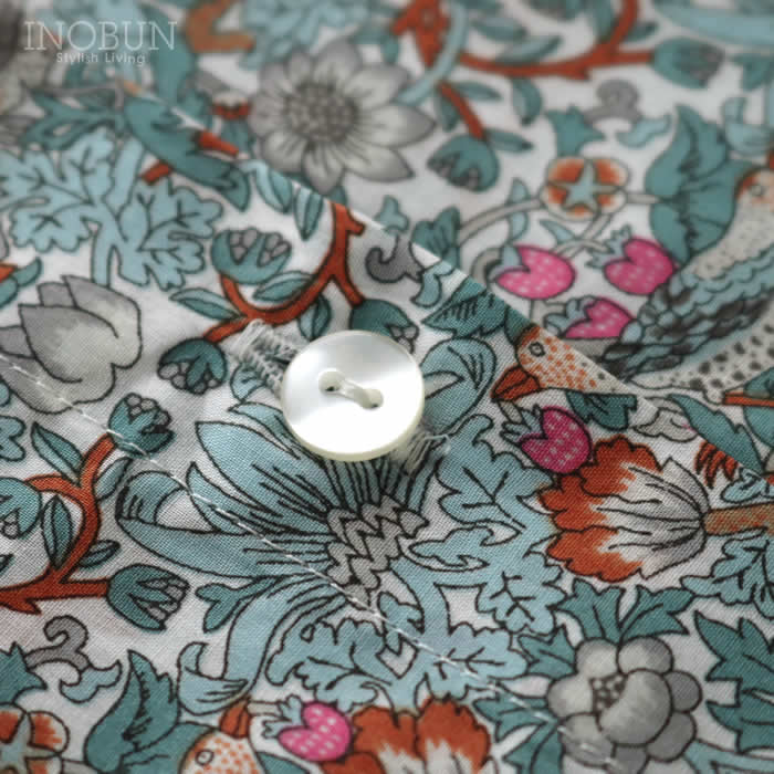 再入荷予定なし】J.Sloane リバティ 半袖 ギャザーレギュラーシャツ