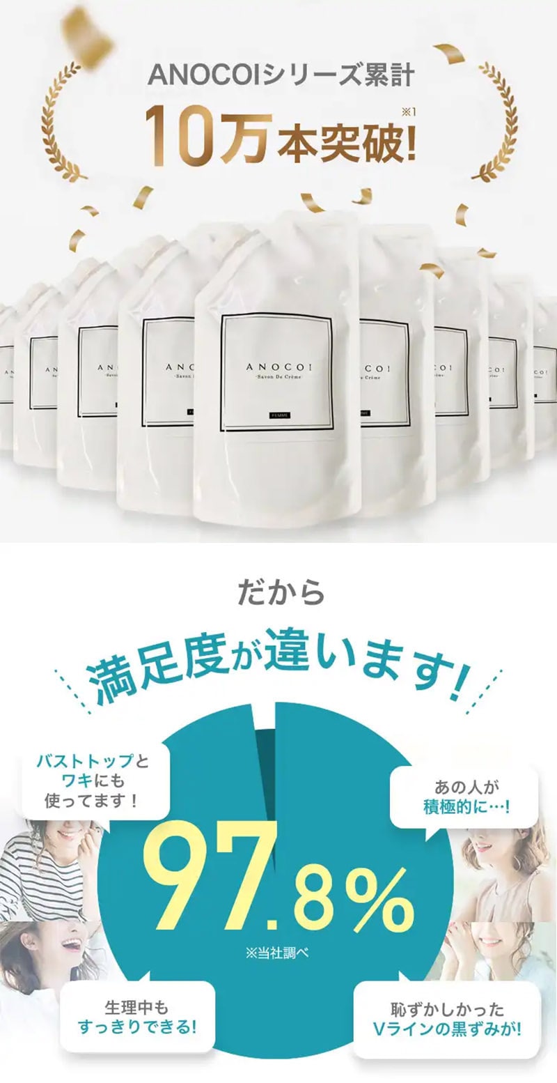 ANOCOI アノコイ【選べる2個セット】 バニラの香り シャンパンロゼの