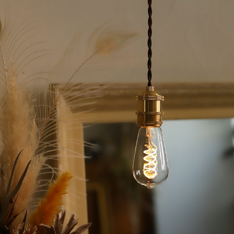 ポルカ E26 ブラスソケット 200cm | 照明器具,PORKA | エジソンバルブ