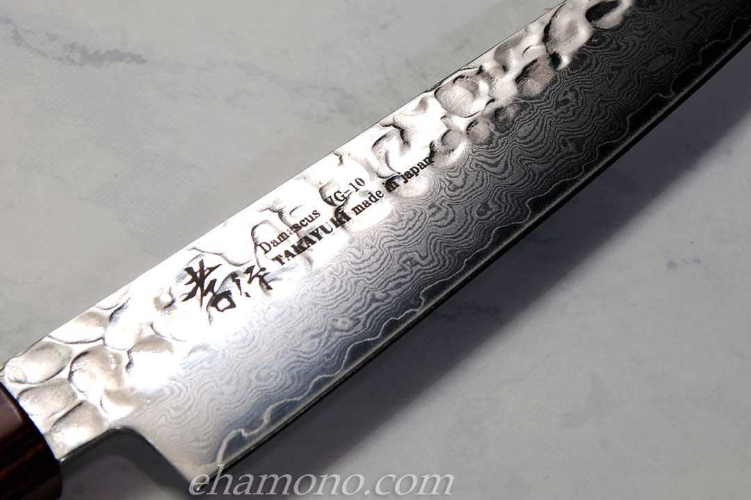 堺孝行 V金10号ダマスカス33層鎚目 和ペティ150