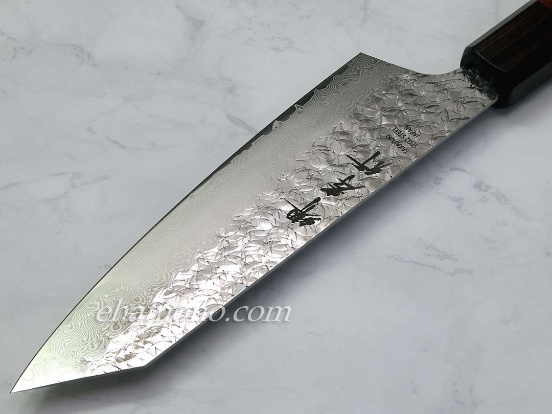 堺孝行 粉末ハイス鋼SPG2 ダマスカス 和式剣型三徳160