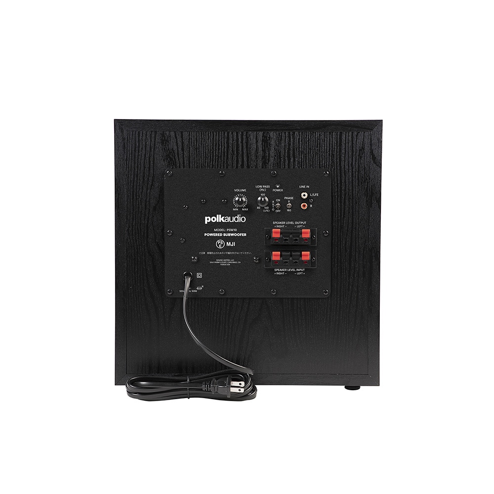 Polk Audio - PSW10/ブラックアッシュ（1台）サブウーファー《e