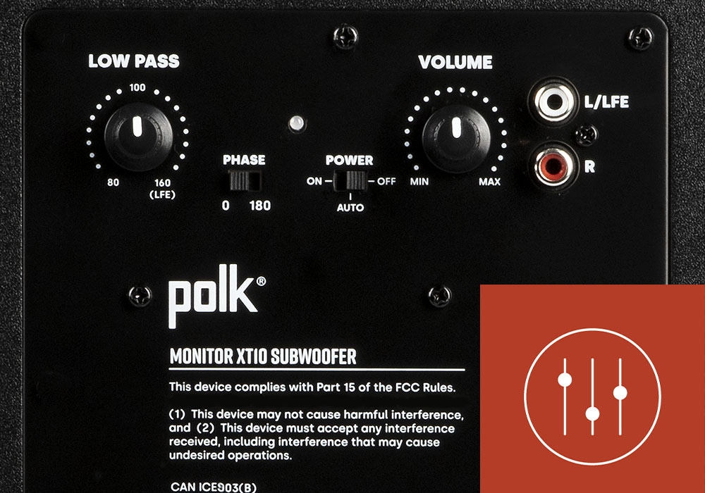 Polk Audio - MXT10/マットブラック（1台）サブウーファー《e》【在庫