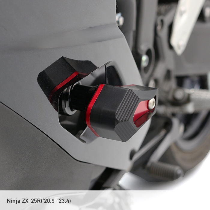 Ninja ZX-25R ZX-4R SE ZX-4RR エンジンスライダーセット(レッド