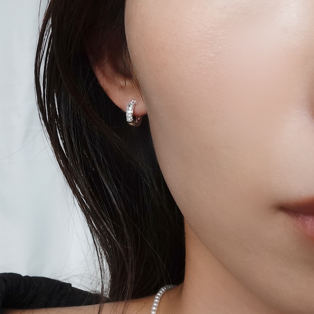 zero touch ラウンドエタニティイヤリング | オリジナルアクセサリー