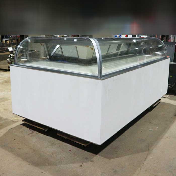 中古】L型 対面 冷蔵ショーケース 業務用 特注 保坂製作所 2004年 50Hz