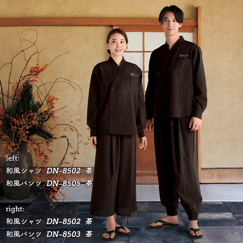 公式] 着物風兼用和風シャツ DN8502