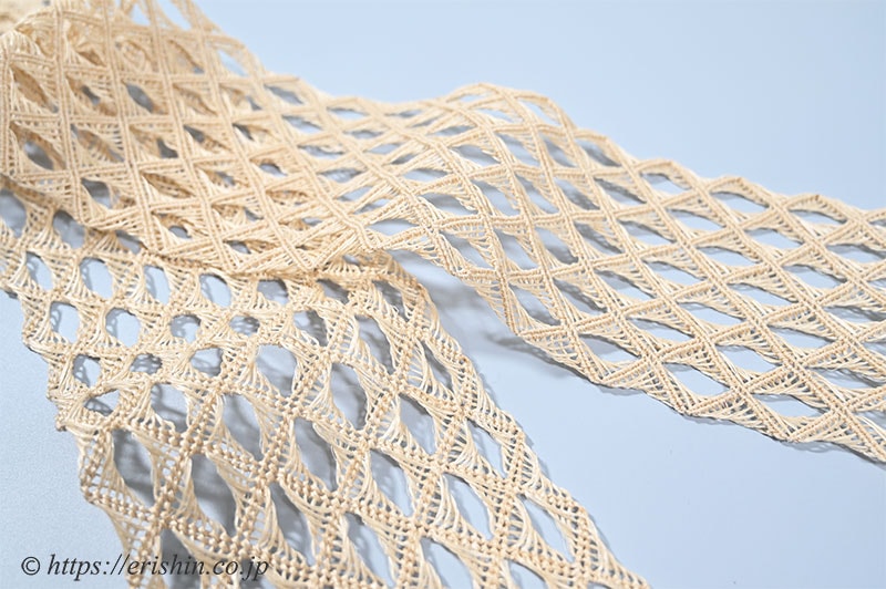 誉田屋源兵衛 半幅帯（芭蕉角繋/生成色）誉田屋源兵衛『着物・呉服えり新』