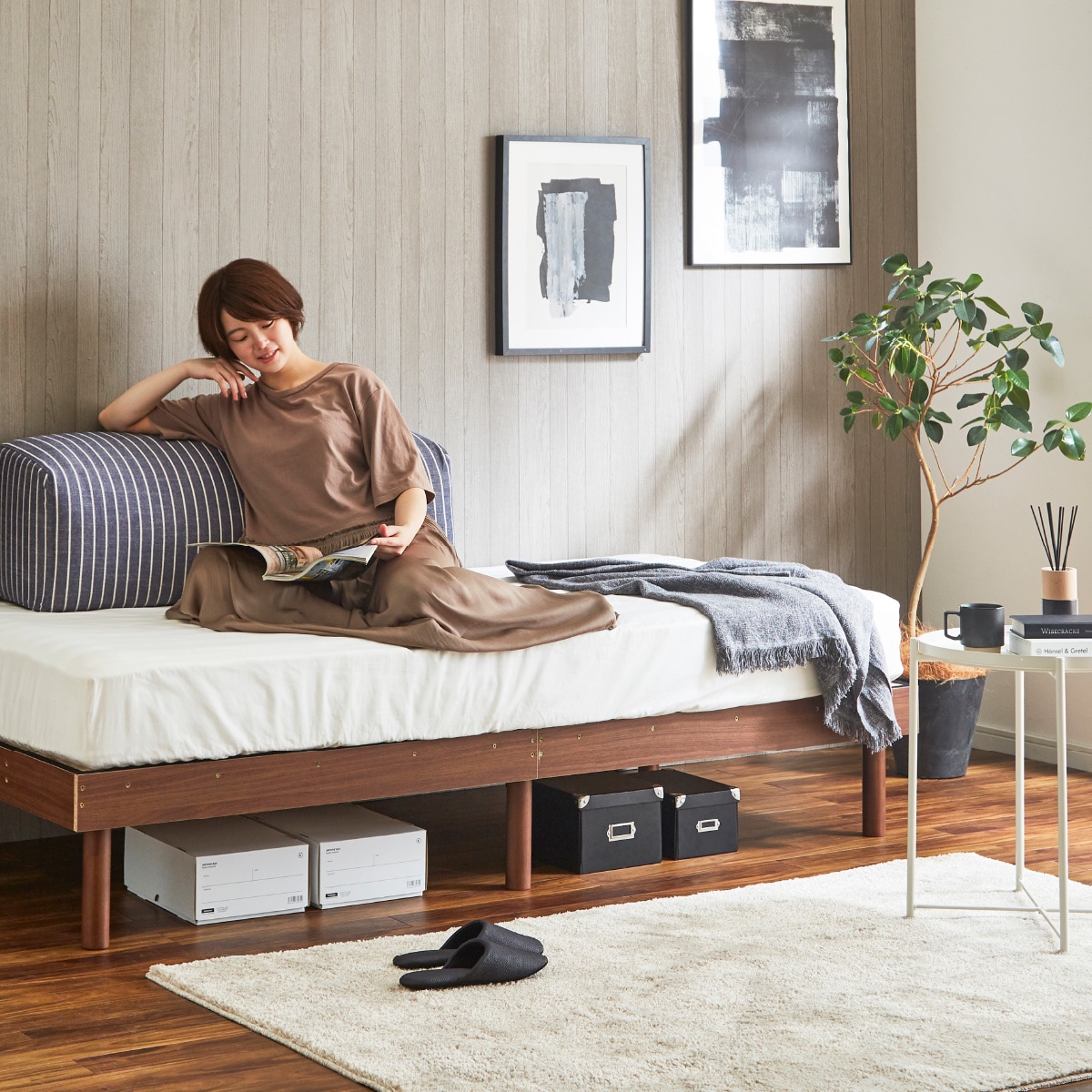 無印良品 ダブルベッド フレーム ウォールナット 無印良品 ダブル