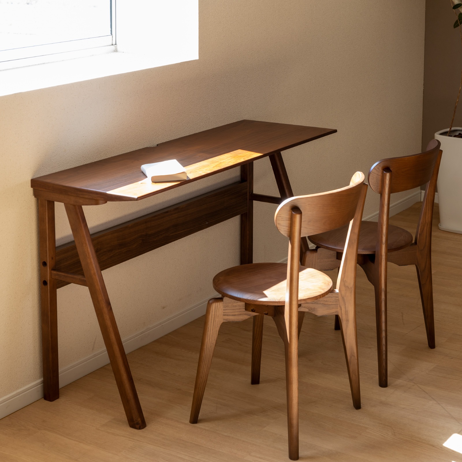 幅120］ カウンター ダイニングテーブル｜ デスク 天然木 マルチ