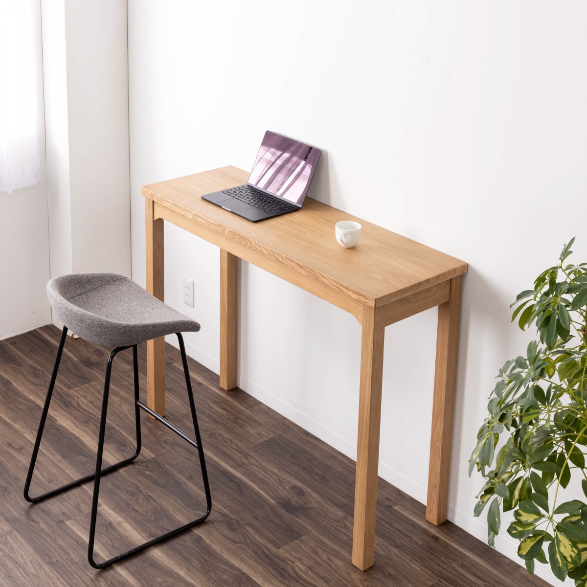 幅120］ ロンドン ｜ コンセント付き カウンターテーブル 北欧【公式