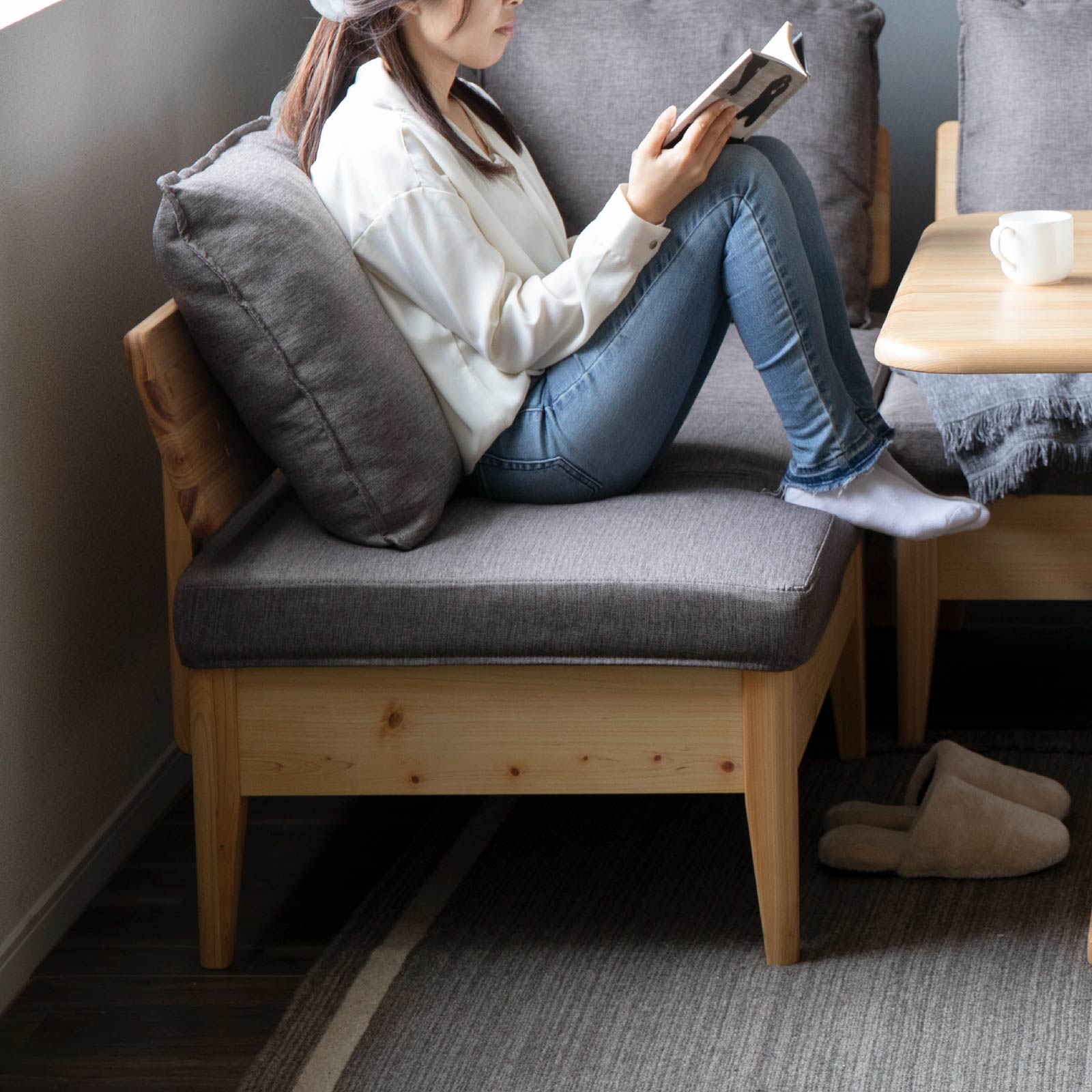 ダイニングチェア リビングチェア 天然木 国産 ひのき MOIST85LD｜家具