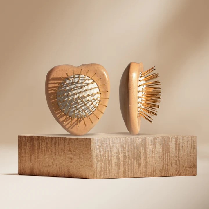 新品 FOX プレミアム FOX カッサ ウッド ミニハート ヘアブラシ プレミアム FOX カッサ ウッド ミニハート ヘアブラシSNOW FOX