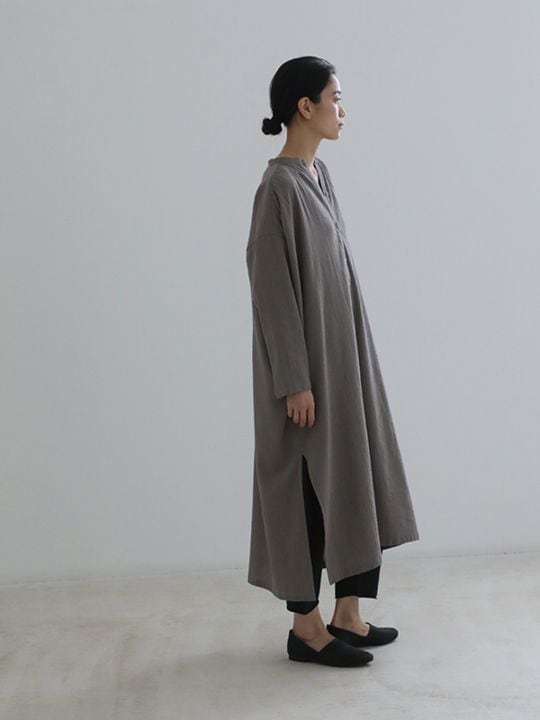 evam eva コットン ブランケット セージ色 evam eva｜cotton color