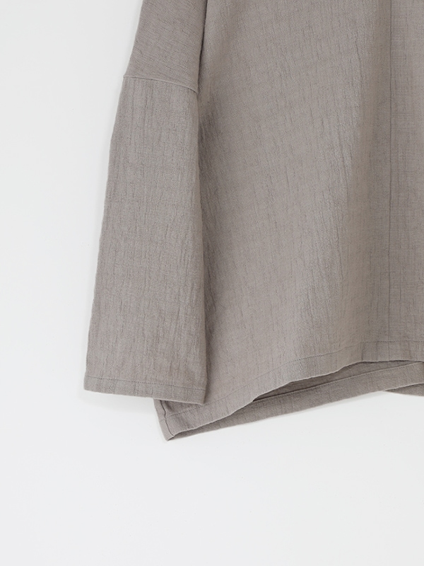 evam eva｜linen cotton V neck pullover｜ladies',tops