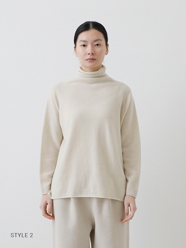 evam eva｜cashmere turtleneck｜ladies',tops