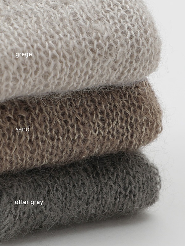 evam eva｜mohair silk pullover｜すべての商品