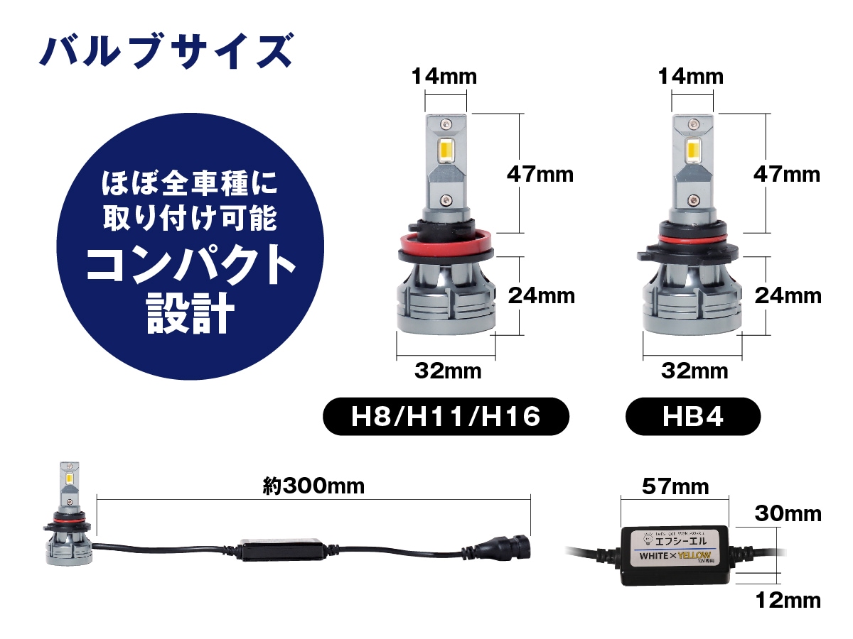 50プリウス 前期対応加工フォグランプ【バルブ交換式／H8・H11・H16