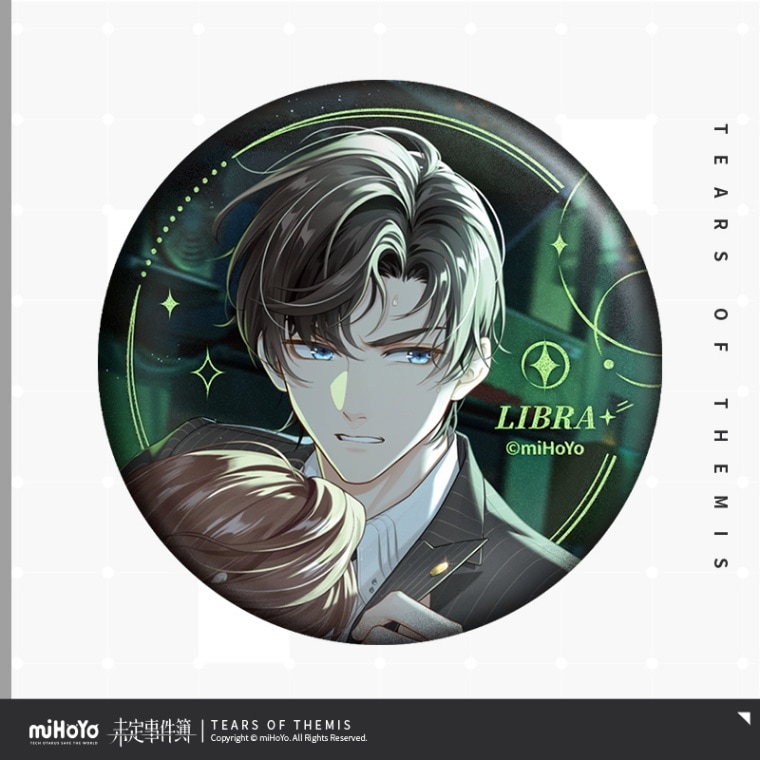 未定事件簿 トキメキ記念シリーズ 第三弾缶バッジ 左京静真 2024年3月