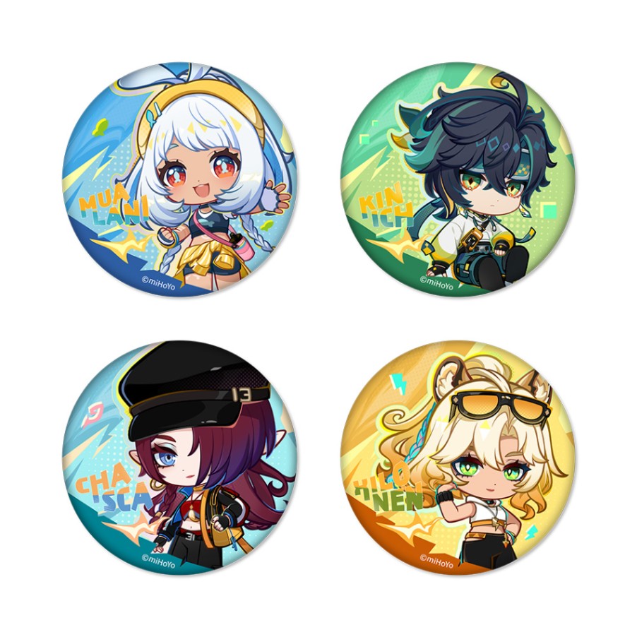 原神 缶バッジ HELLO CYCLINGコラボ.ver 原神 HELLO CYCLING コラボ