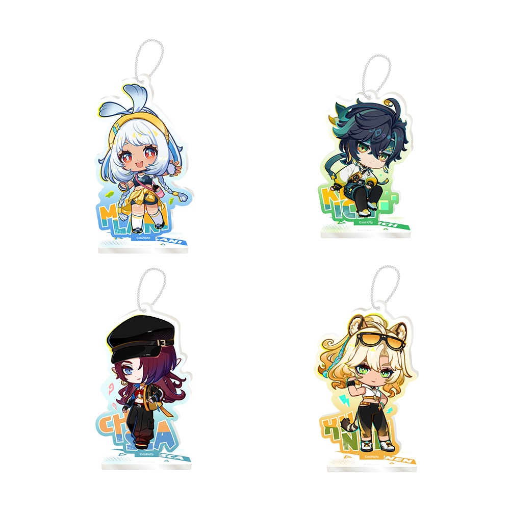原神 アクリルスタンドキーホルダー HELLO CYCLINGコラボ.ver 原神