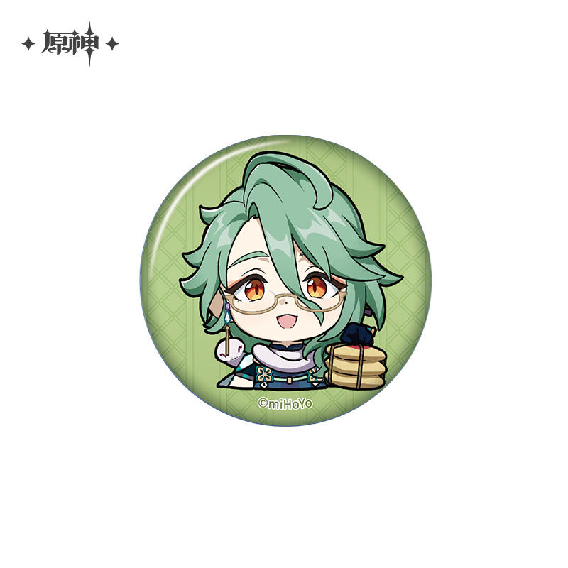 原神 ちびキャラ 缶バッジ 第十弾 Genshin 白朮 原神,キャラグッズ
