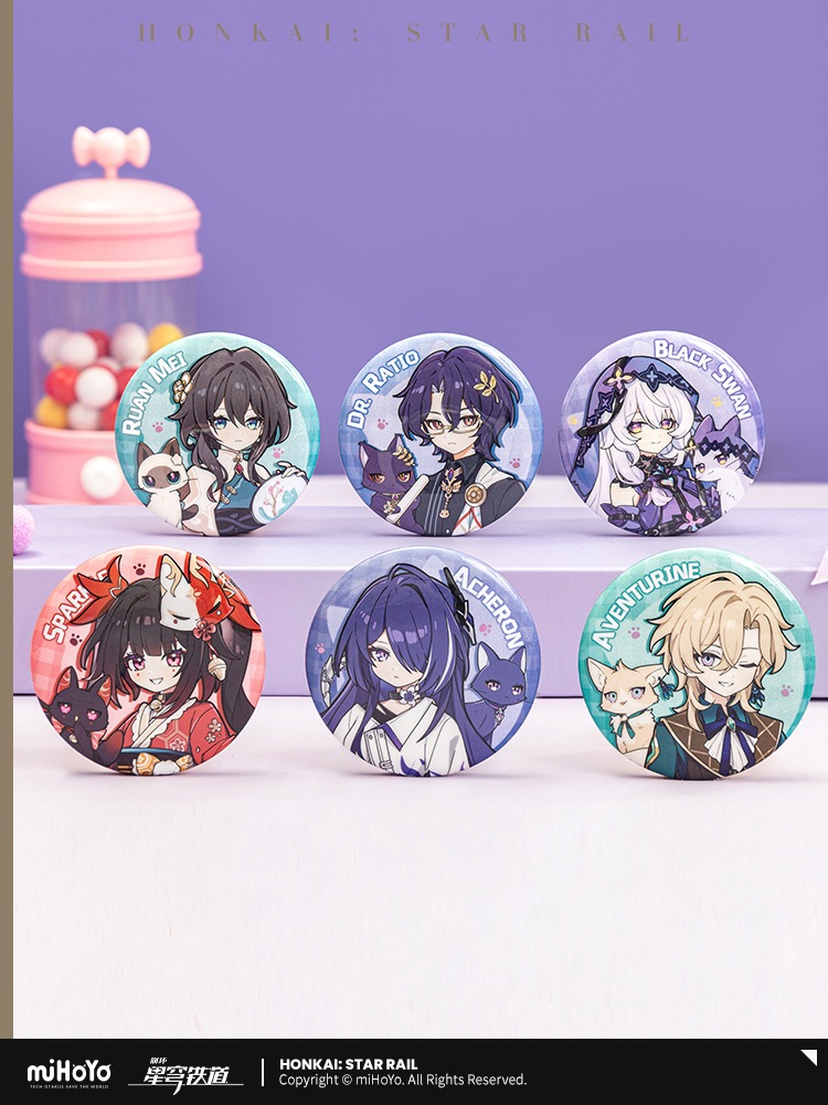 崩壊：スターレイル ちびネコシリーズ 缶バッジ 崩壊：スターレイル