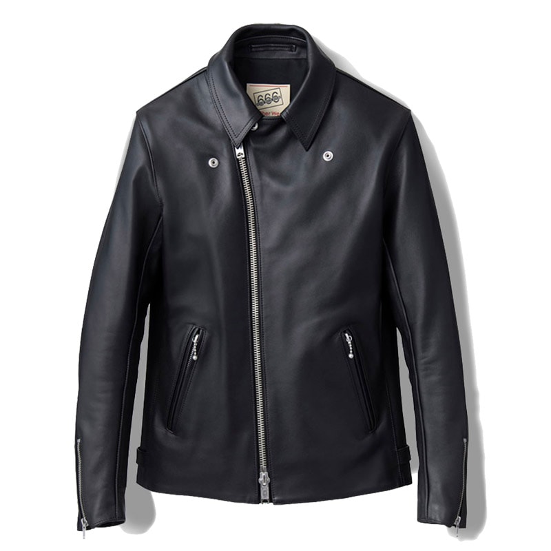 LJM-27TF プレーンバックサイドベルト ライダースジャケット｜『666