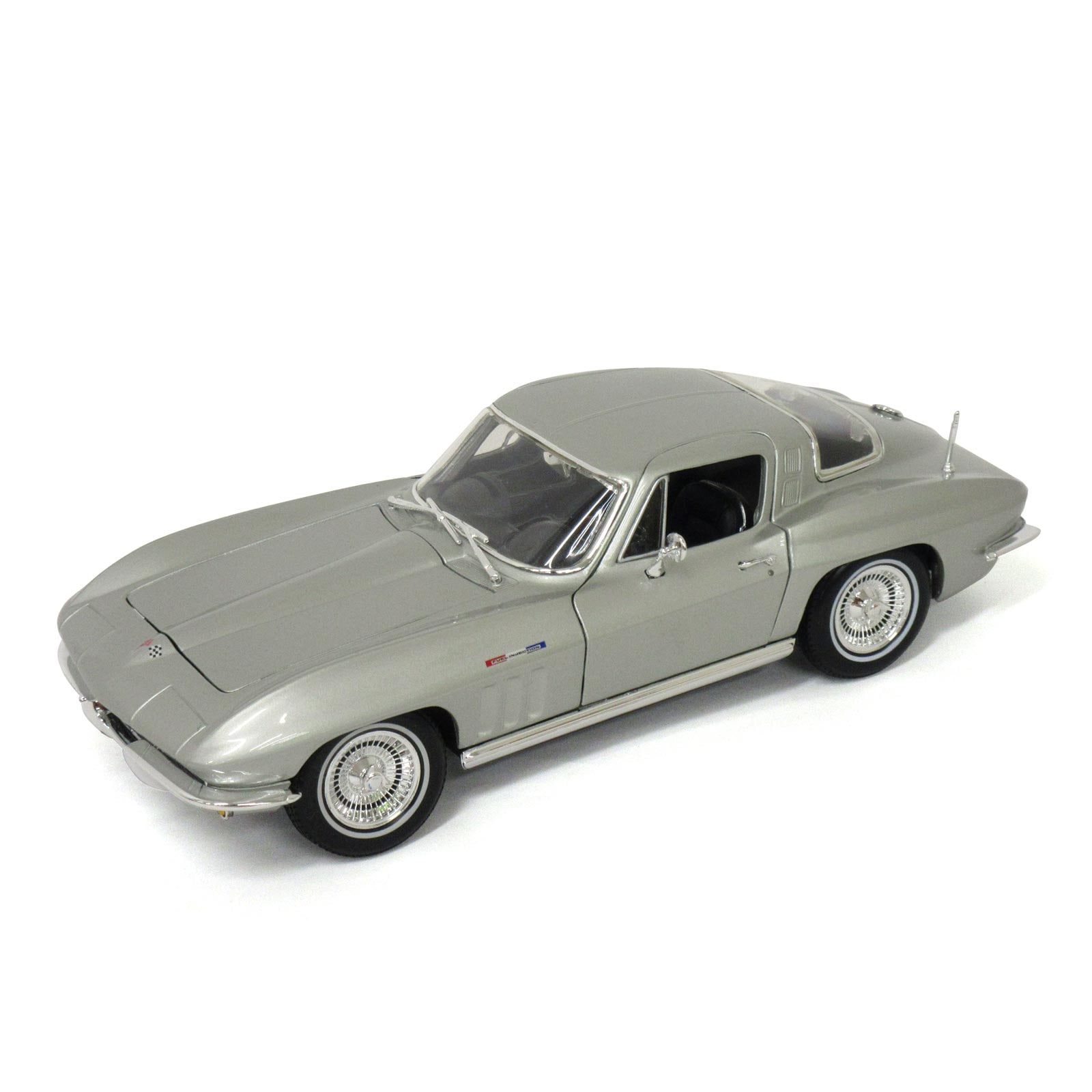 Maisto ミニカー 1:18 1965 シボレーコルベット シルバー No.200-098