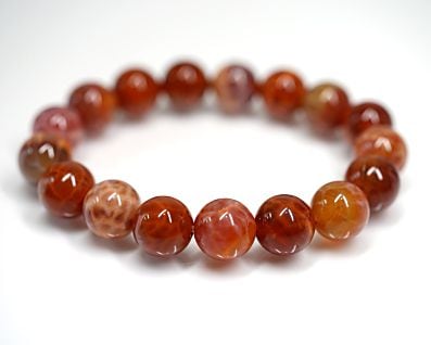 ファイヤーアゲート イレギュラーブレスレット No.4 最高級（5A）｜最