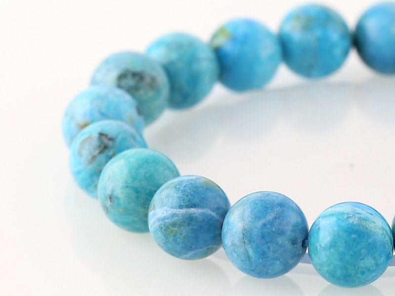 ブルーオパール ブレスレット 10.5mm玉 No.34 最高級（5A）｜最高級