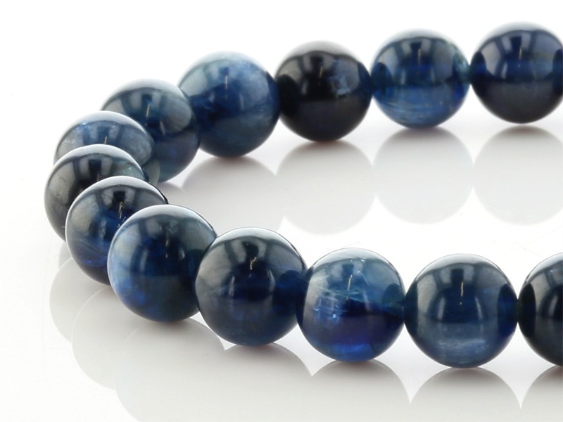 カイヤナイト (タンザニア産) ブレスレット 8mm玉 No.15 最高級