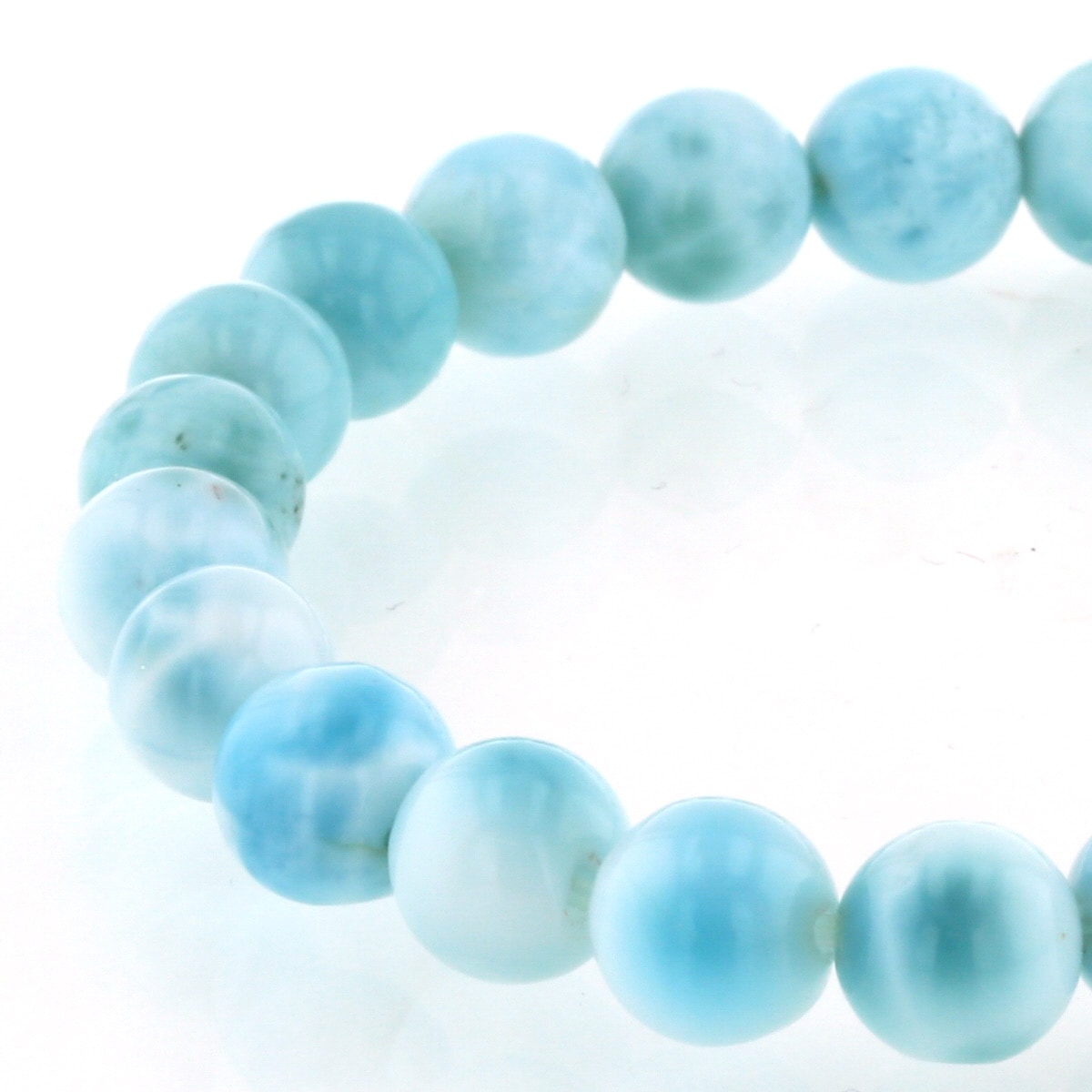 ラリマー ブレスレット 8mm玉 No.51 [ 画像現物・一点物 ]｜最高級