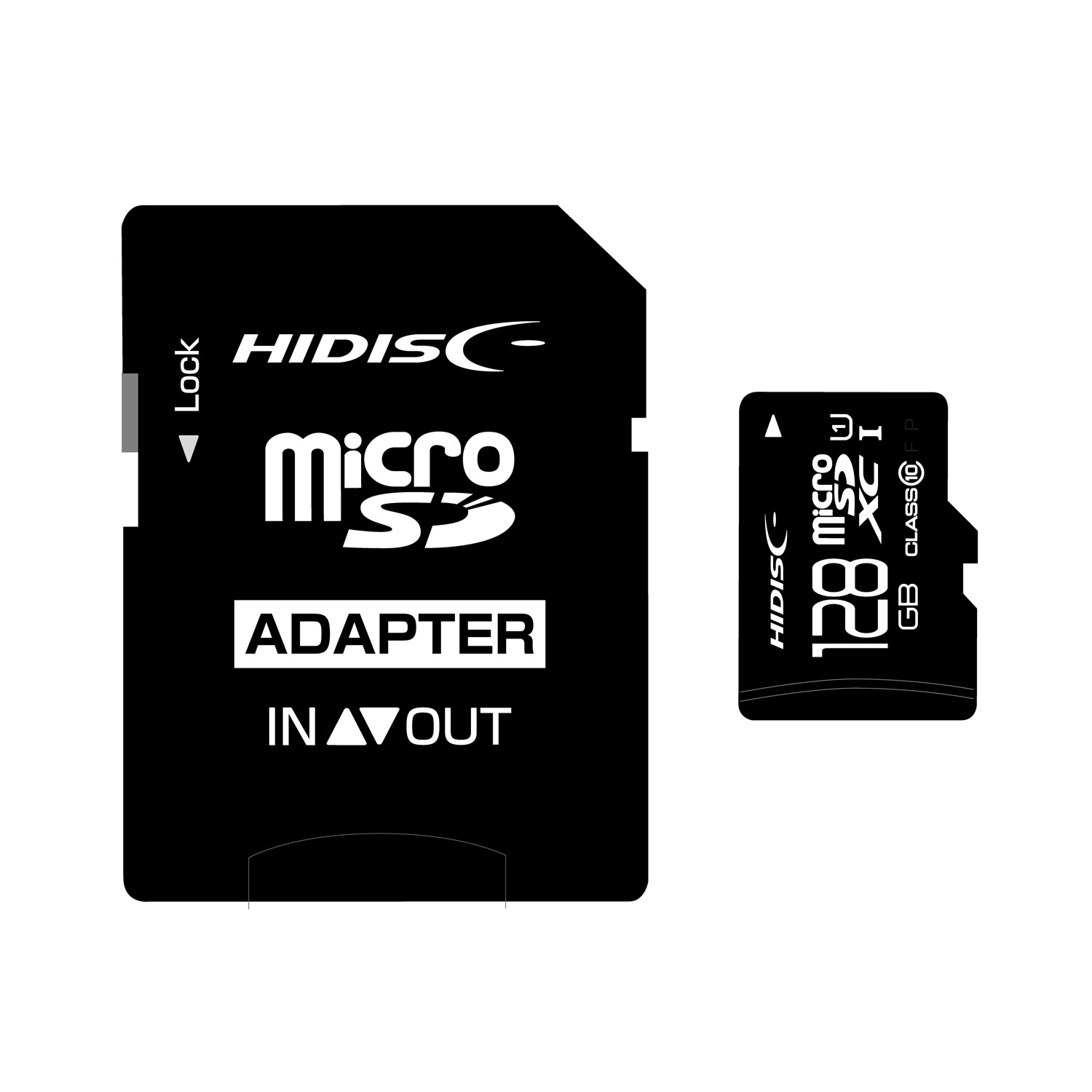 microSDXCカード 128GB CLASS10 UHS-1対応 アダプタ付き