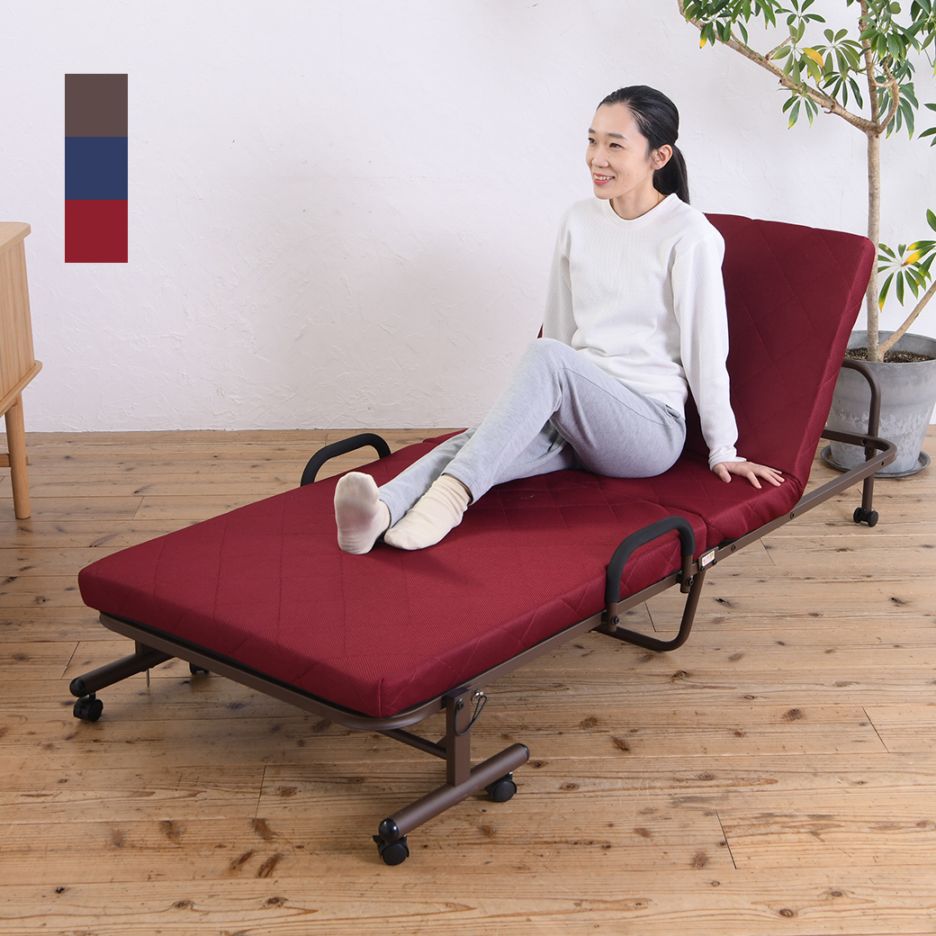 ワルツ 立ち座り楽ちん 低反発メッシュ仕様 収納式 電動リクライニング