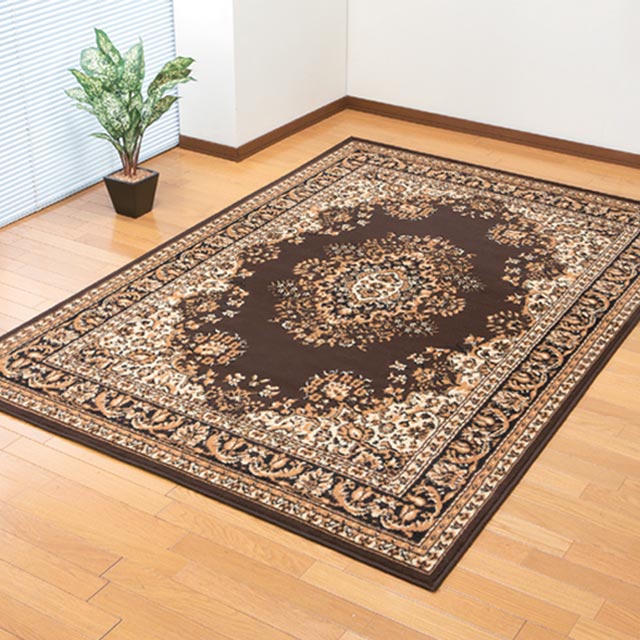 エジプト製宮廷柄ウィルトン織カーペット 133×185cm｜ファミリー