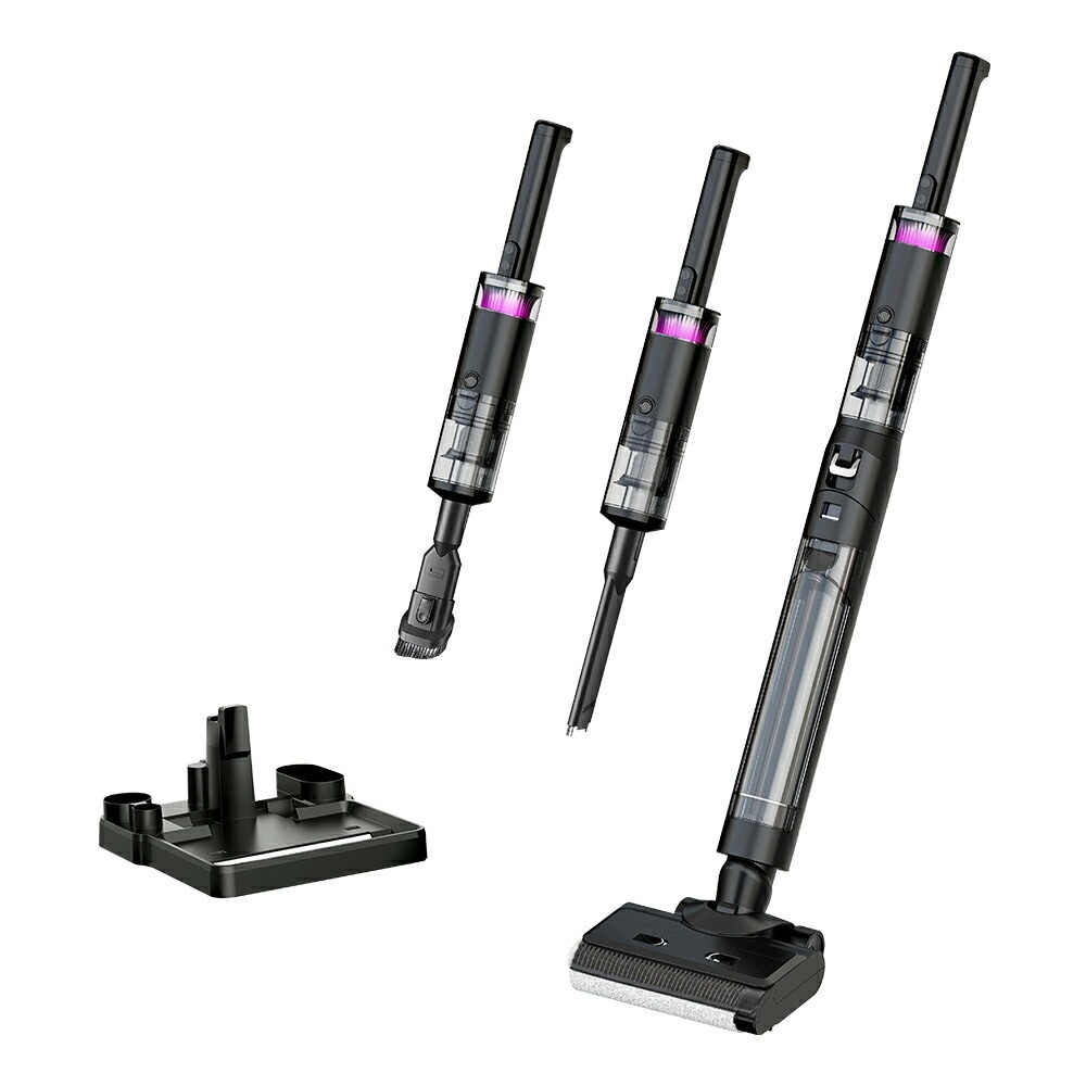 コードレス水拭き掃除機 スペシャルセット ブラック｜ファミリー