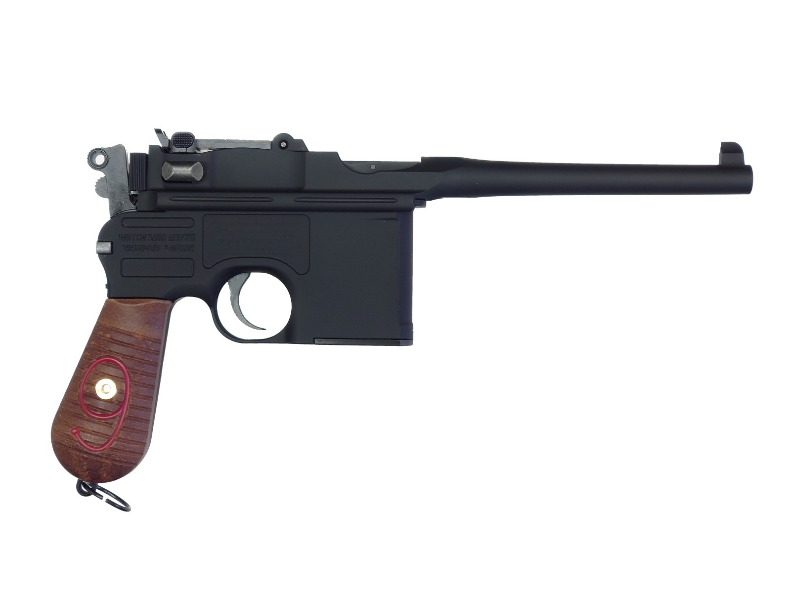 A!CTION モデルガン Mauser C96 Red9 HW マットブラック | すべての