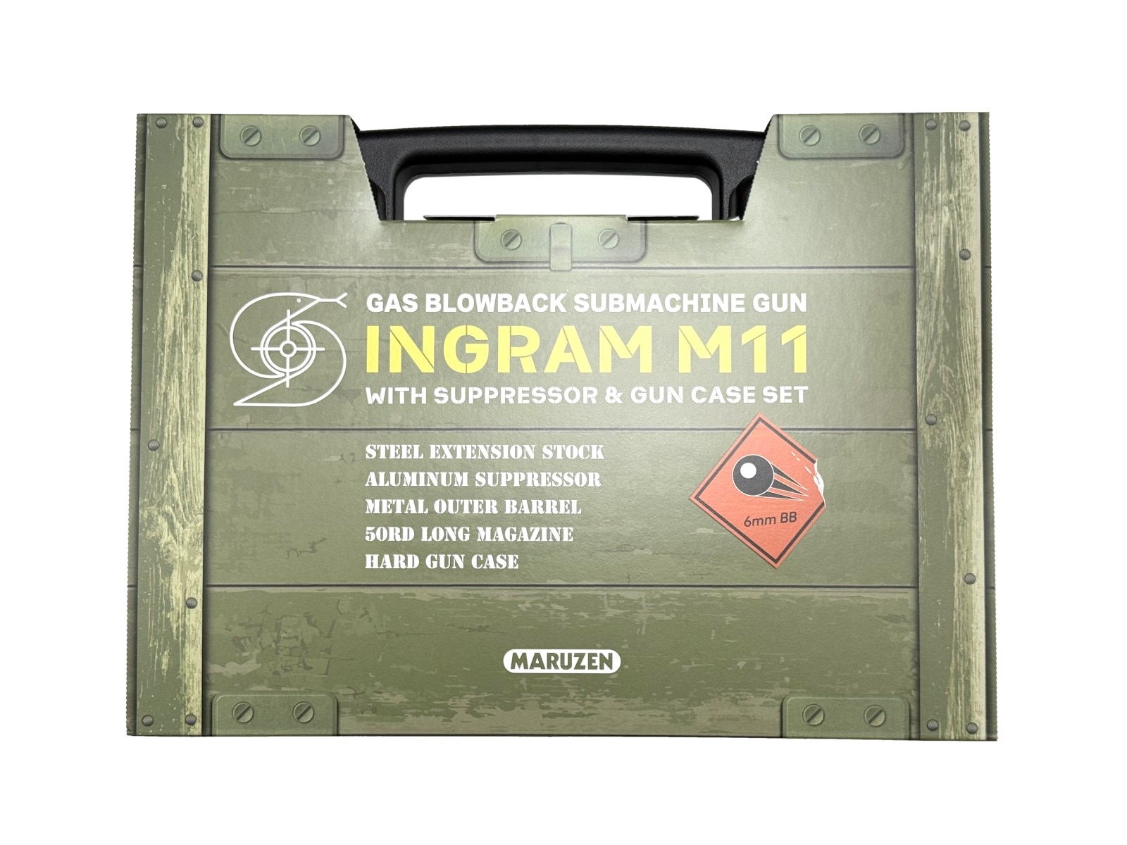 マルゼン ガスブローバックガン イングラムM11 サプレッサー&ガン