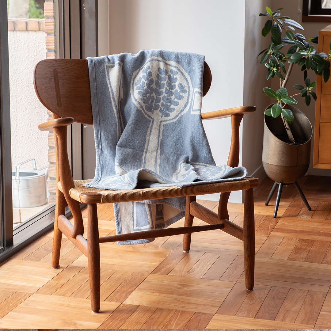 FOREST SPOON シュニールコットンブランケット ハーフ（クリッパン