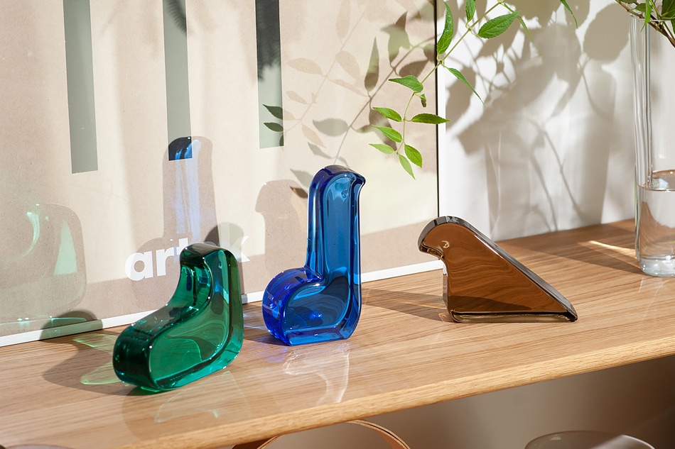 かまやつページ ミナペルホネン イッタラ 北欧ガラスバード 3個セット