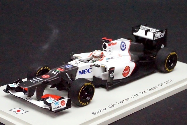 1/43 スパーク SJ012 ザウバー C31 フェラーリ 日本GP 3位 2012 #14