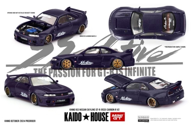 新品 KHMG163 TSM MINI-GT 1/64 日産 Nissan スカイライン GT-R R33
