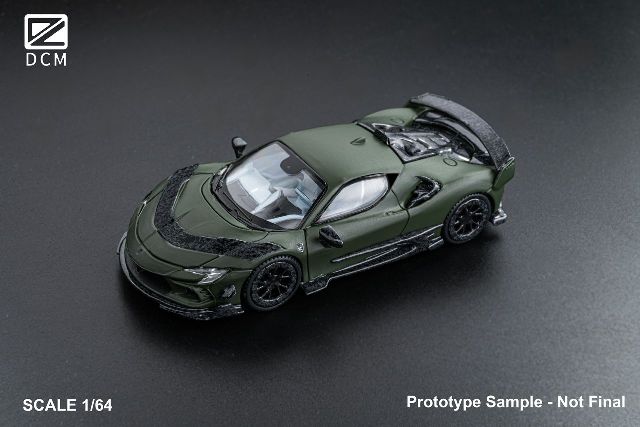 新品 DCM 1/64 マンソリー Mansory SF90 F9XX Military green/Tiffany
