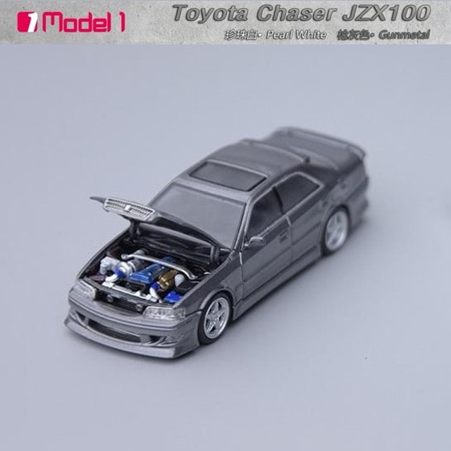 新品 Model One 1/64 トヨタ チェイサー Toyota MK6 (JZX100) Gunmetal