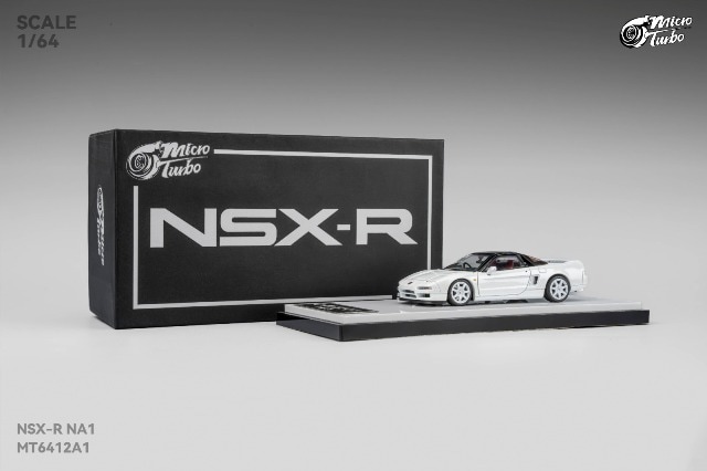 新品 MT6412A1 Micro Turbo 1/64 ホンダ NSX-R NA1 Metallic White