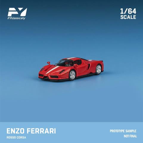 新品 FY64068 Finclassically 1/64 フェラーリ Enzo Red Italian Flag
