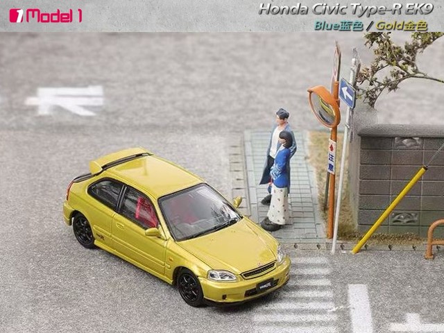 新品 Model One 1/64 ホンダ シビック Honda Civic Type-R EK9 Gold